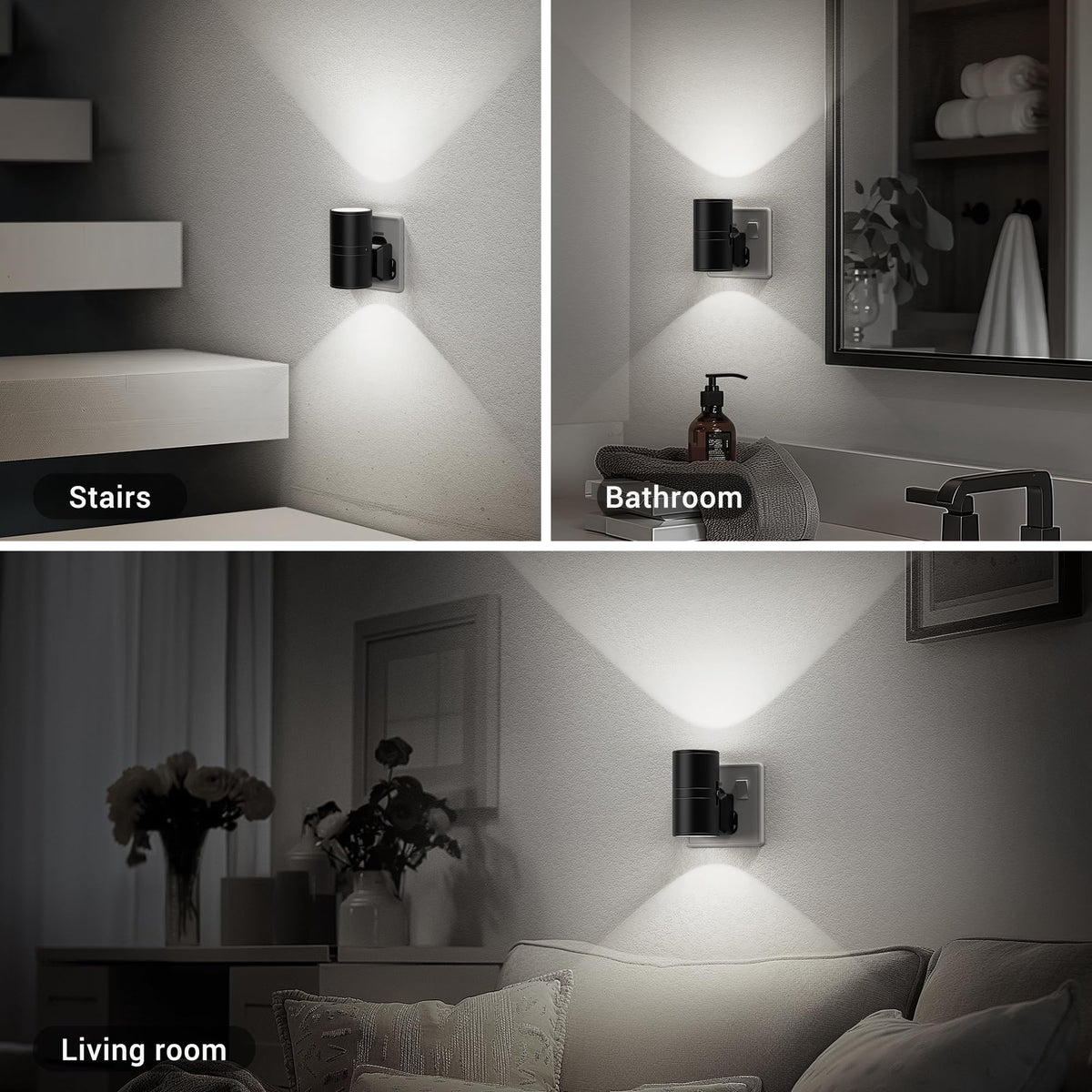 JandCase Night Light, Night Light Plug in Wall with Dusk to Dawn Sensor