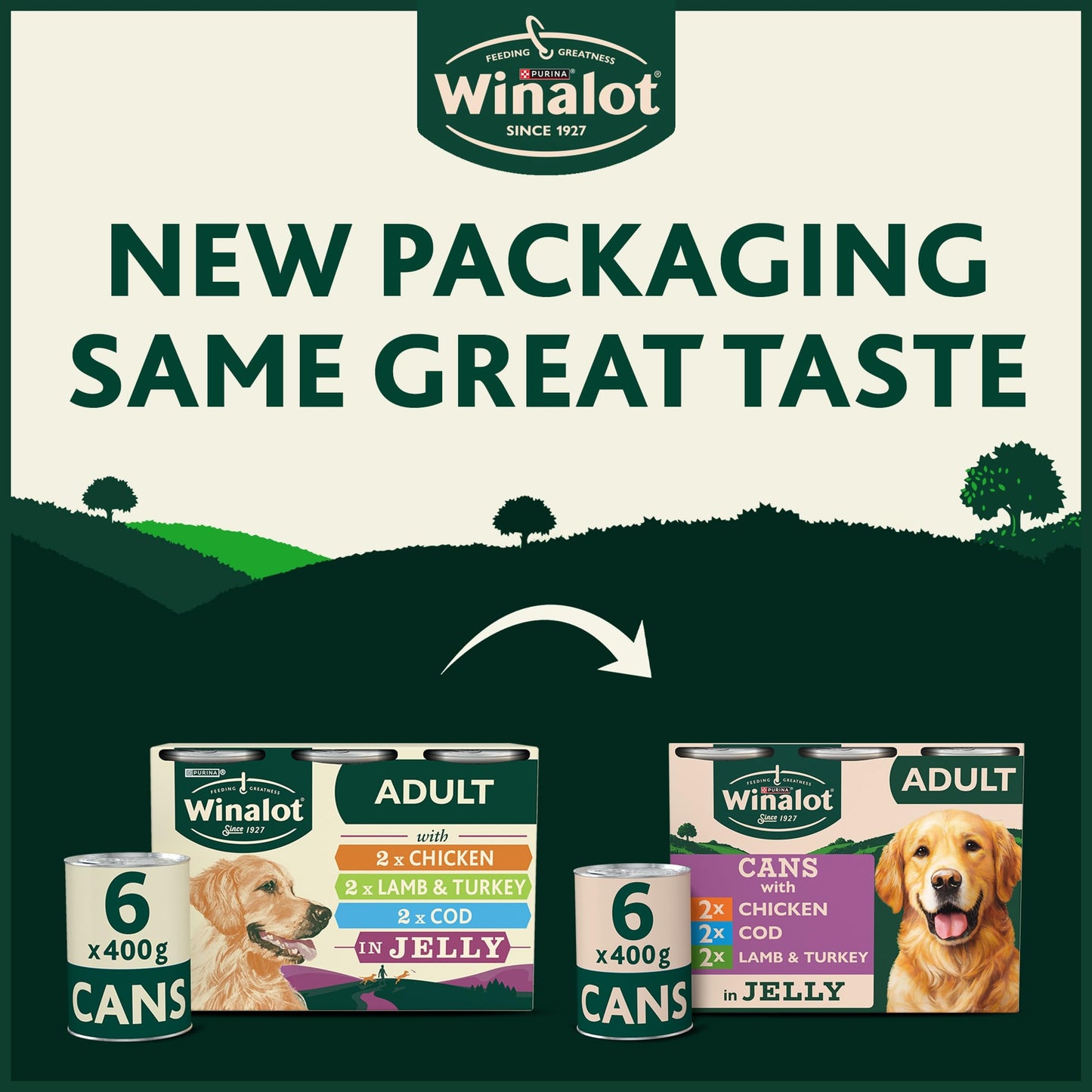 WINALOT Sunday Dinner Mixed in Gravy Wet Dog Food Pouches 40x100g