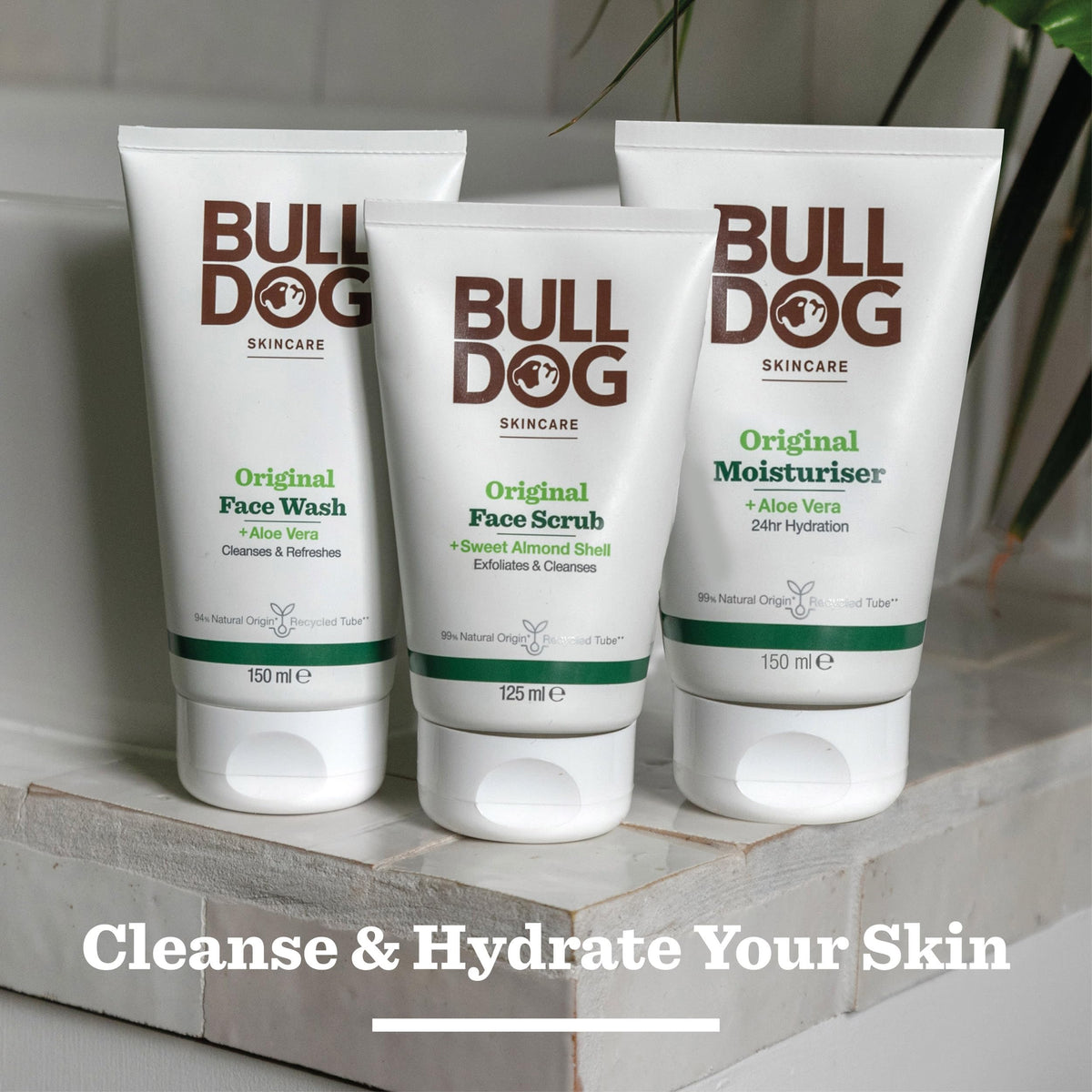 BULLDOG SKINCARE Original Face Moisturiser For Men, With Aloe Vera, 100ml
