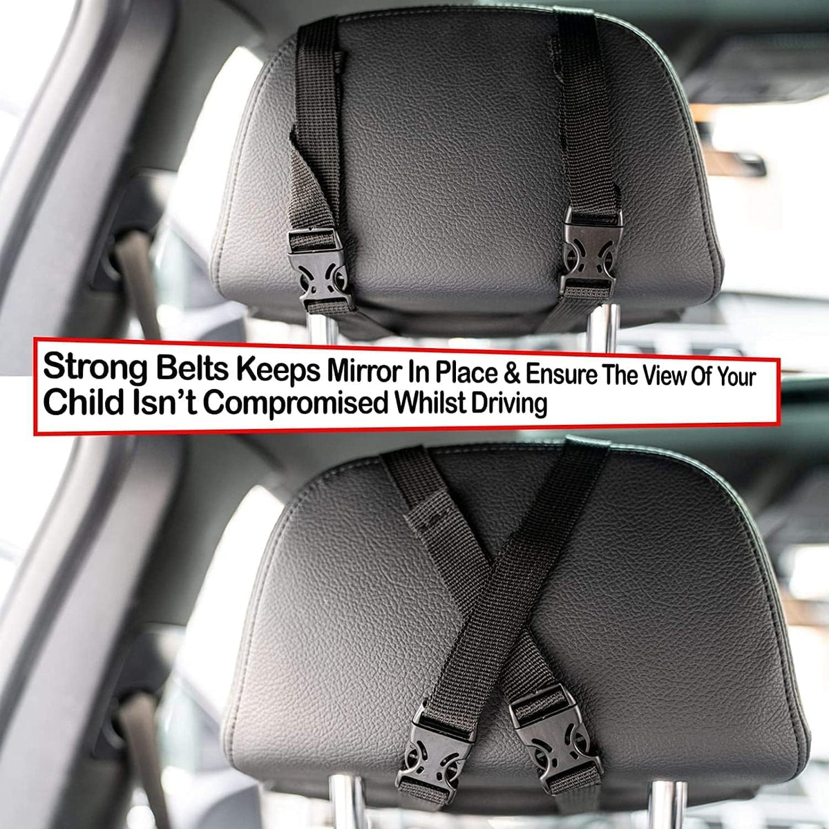 Baby Car Mirror for Back Seat Safest Newborn Essentials with Rear View, Shatterproof, Adjustable to See Rear Facing for Infants, Kids and Pets