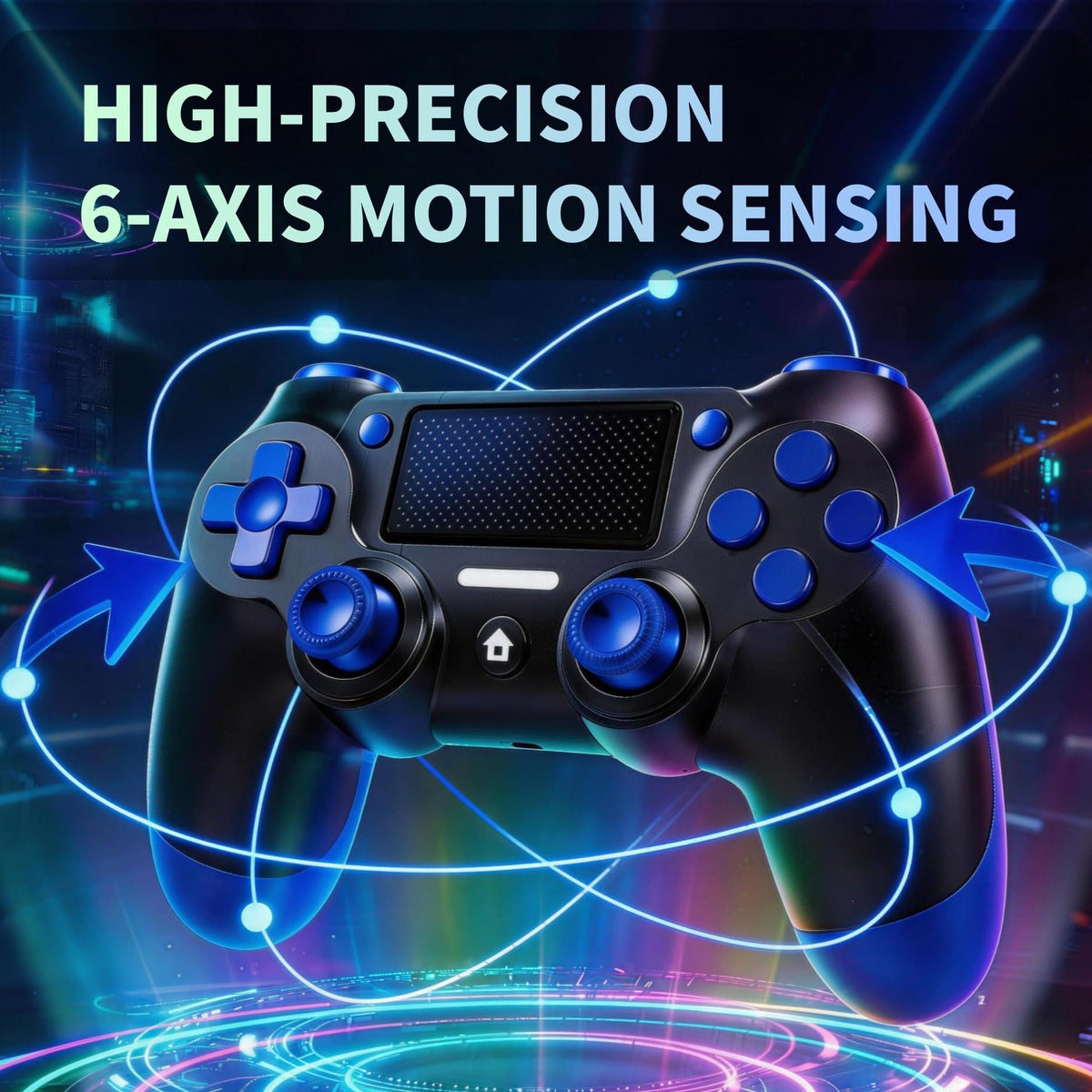 BJXOZ Wireless Controller for PS4 Controller, Gamepad with USB-C Port