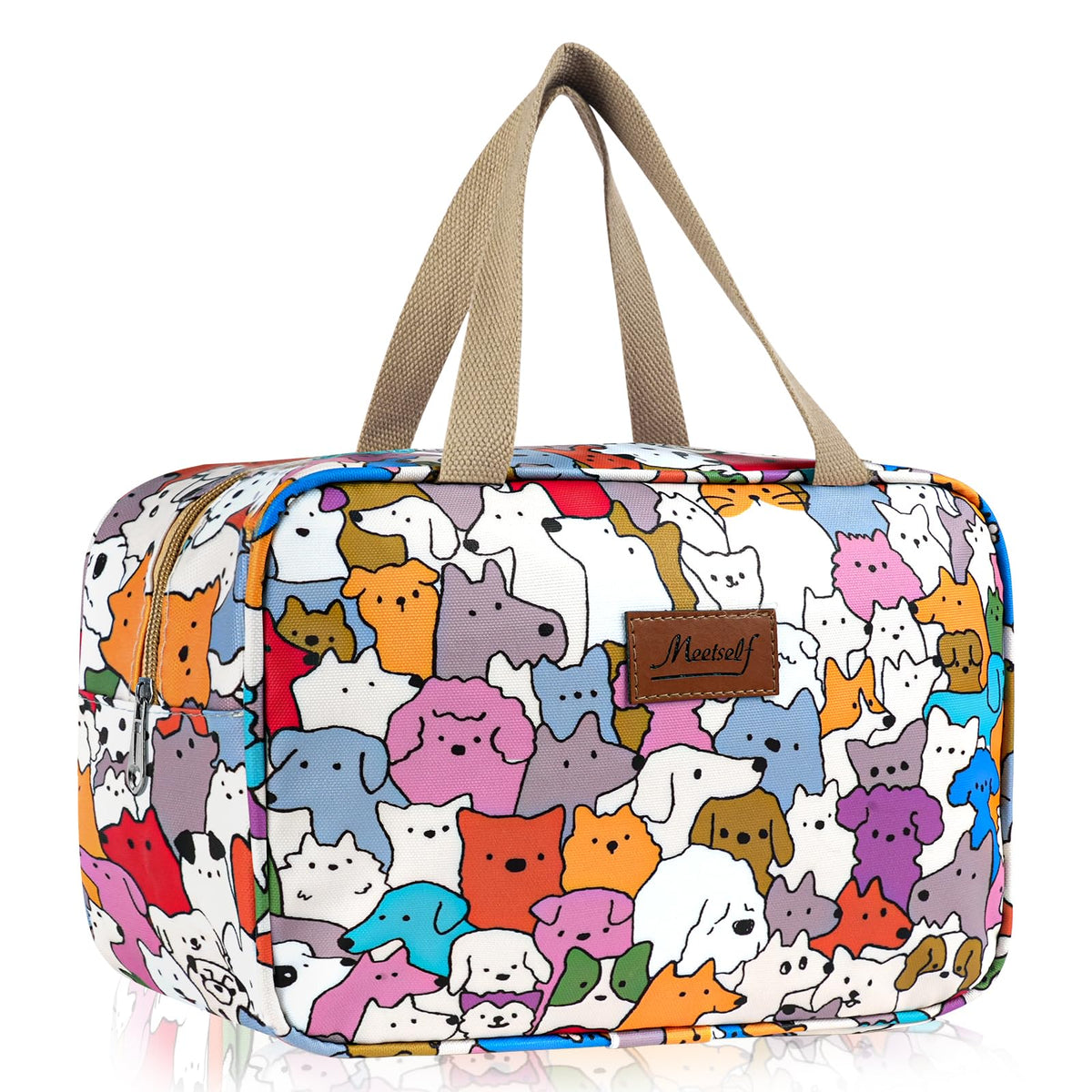 Aucuu Toiletry Bag, Large Full Size Toiletry Bag, Travel Hand-Held Make up Wash Bags, Portable Waterproof Toile-Try Kit, Bathroom Storage Case, Cosmetic Organizer for Travel, Camping for Women Girl