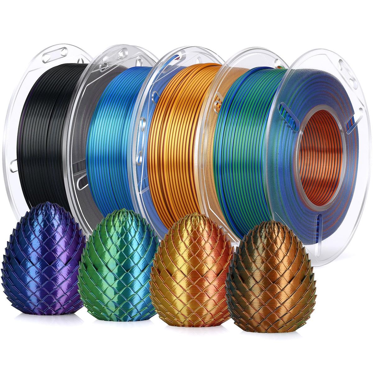 LANDU Filament Dryer 3D Printer Filament Dry Box,2 Spools Double Fast Heating Upgraded Filament Dehydrator Keeping Filaments Dry for 1.75mm/2.85mm One-Key Set for PLA PETG ABS TPU