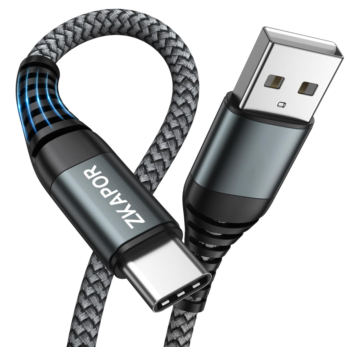 ZKAPOR Short USB C Cable 15CM, Type C Charger Cable 3A Fast Charging USB C