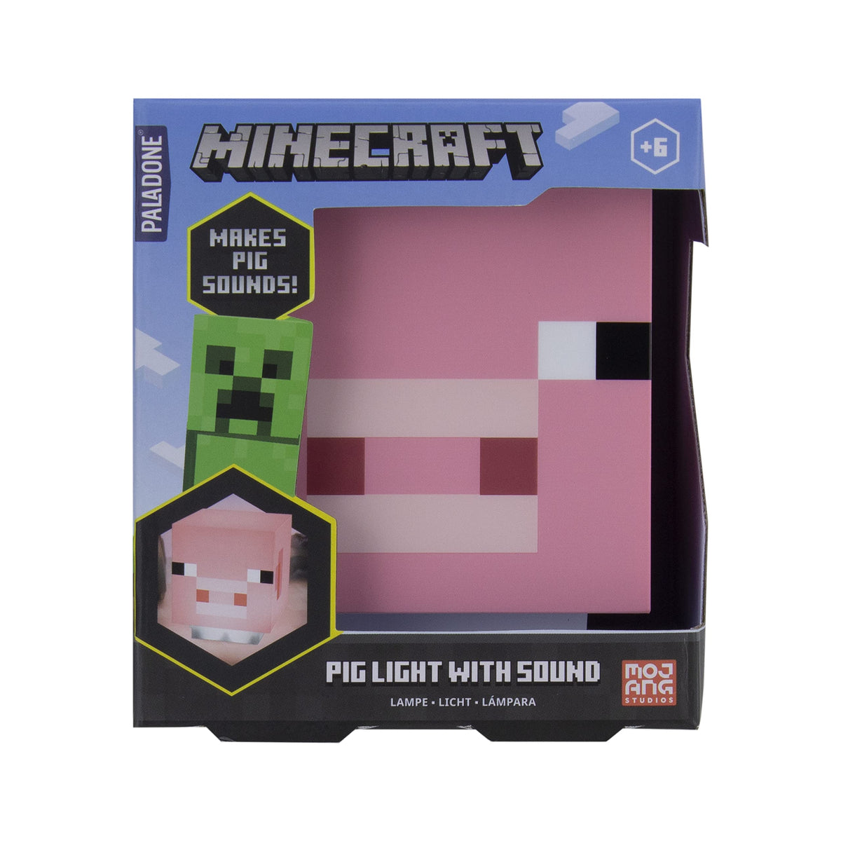 Paladone Minecraft Creeper Light with Official Creeper Sounds, Battery Powered