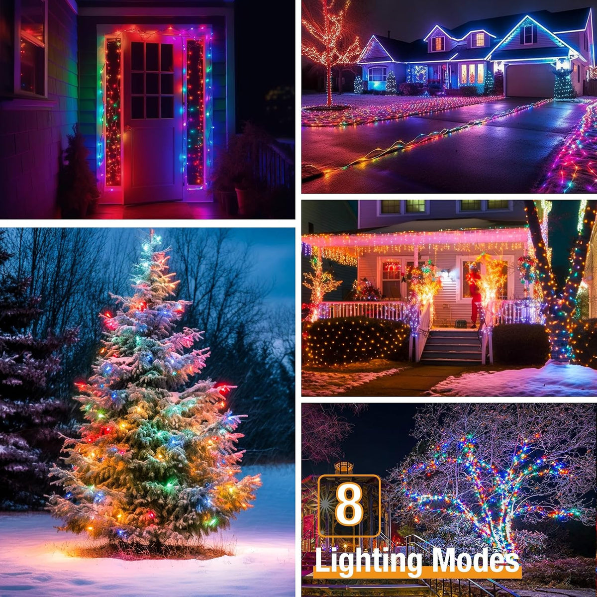 btfarm 2 Pack Solar String Lights Outdoor Garden, 15M/50FT 150 LED