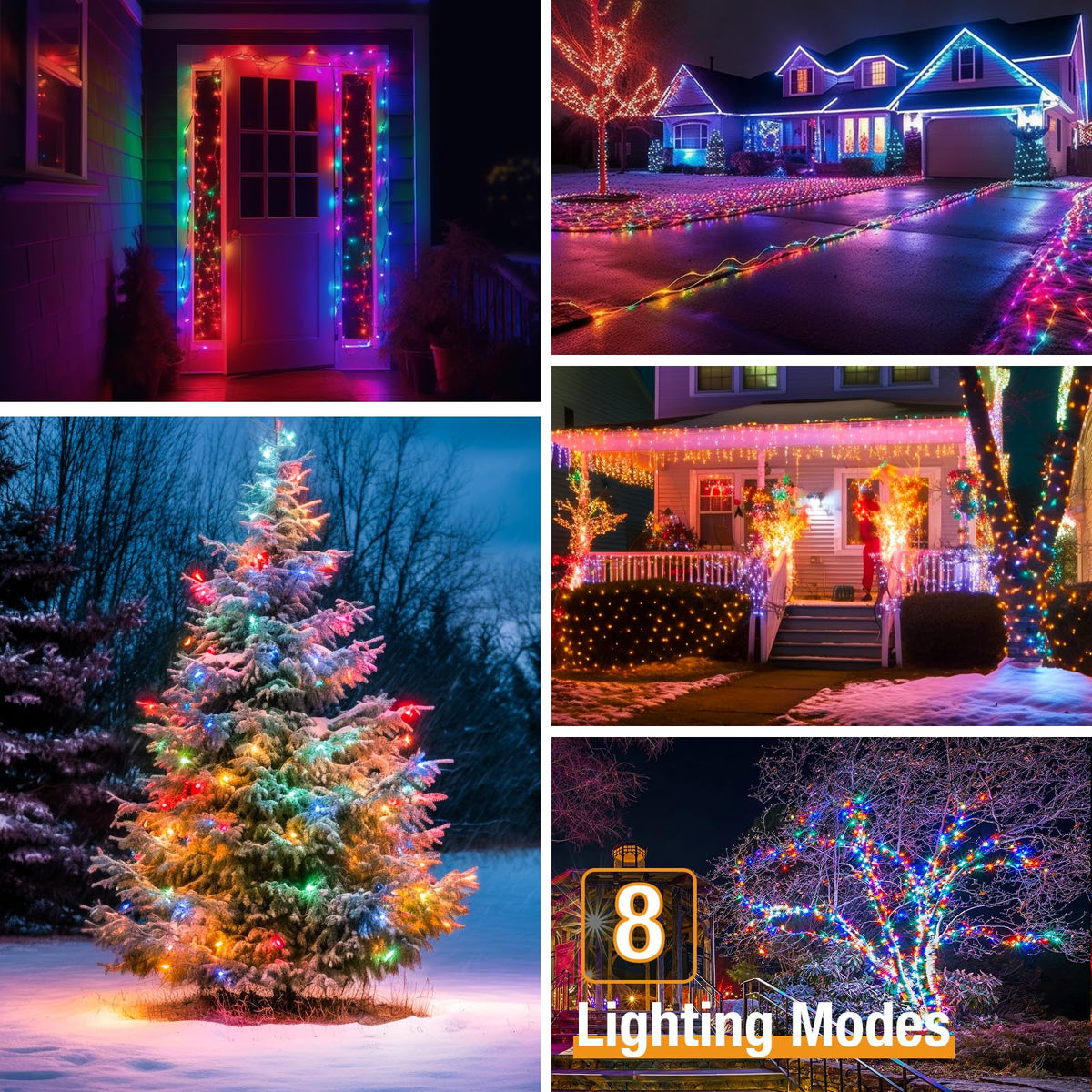 btfarm 2 Pack Solar String Lights Outdoor Garden, 15M/50FT 150 LED