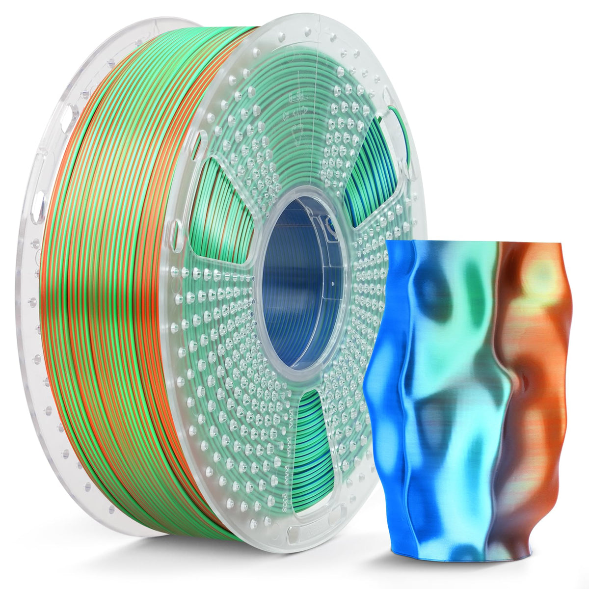 SUNLU Silk PLA+ Filament, Shiny Metallic Silk 3D Filament 1.75mm