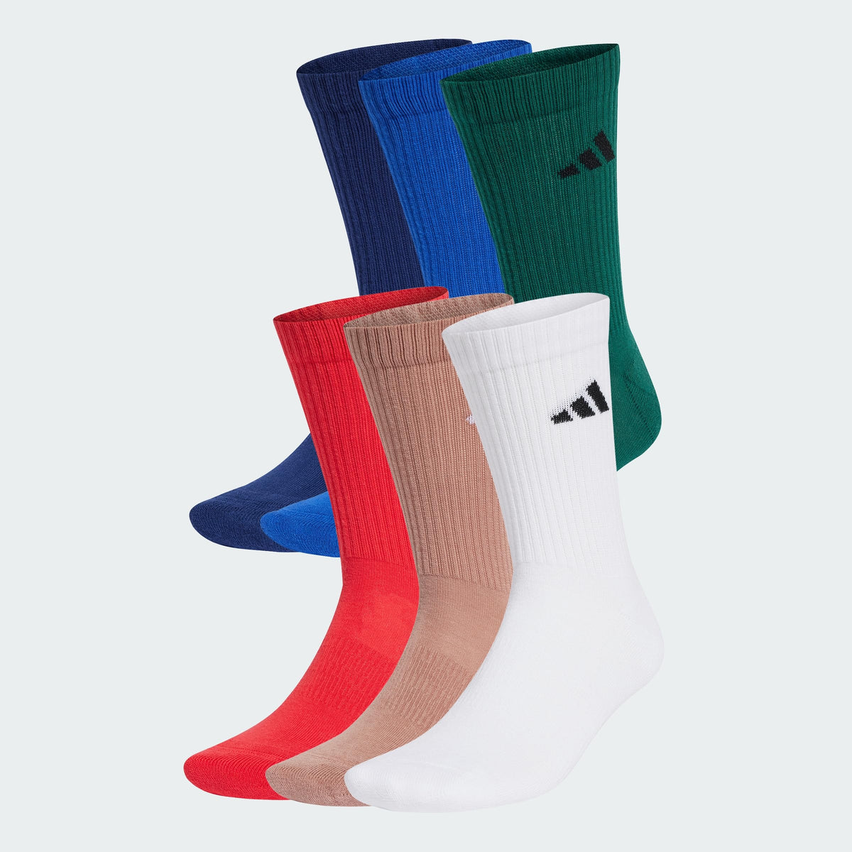 adidas Cushioned Crew Socks 6 Pairs