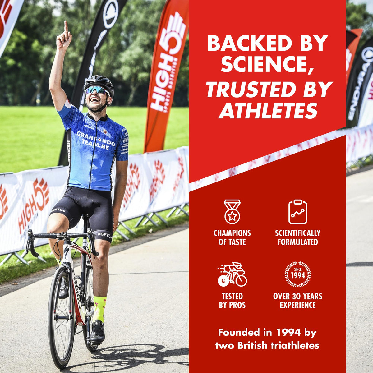 HIGH5 Energy Gels, Running Gel for Fast & Sustained Energy, Mixed, 8 x 40g
