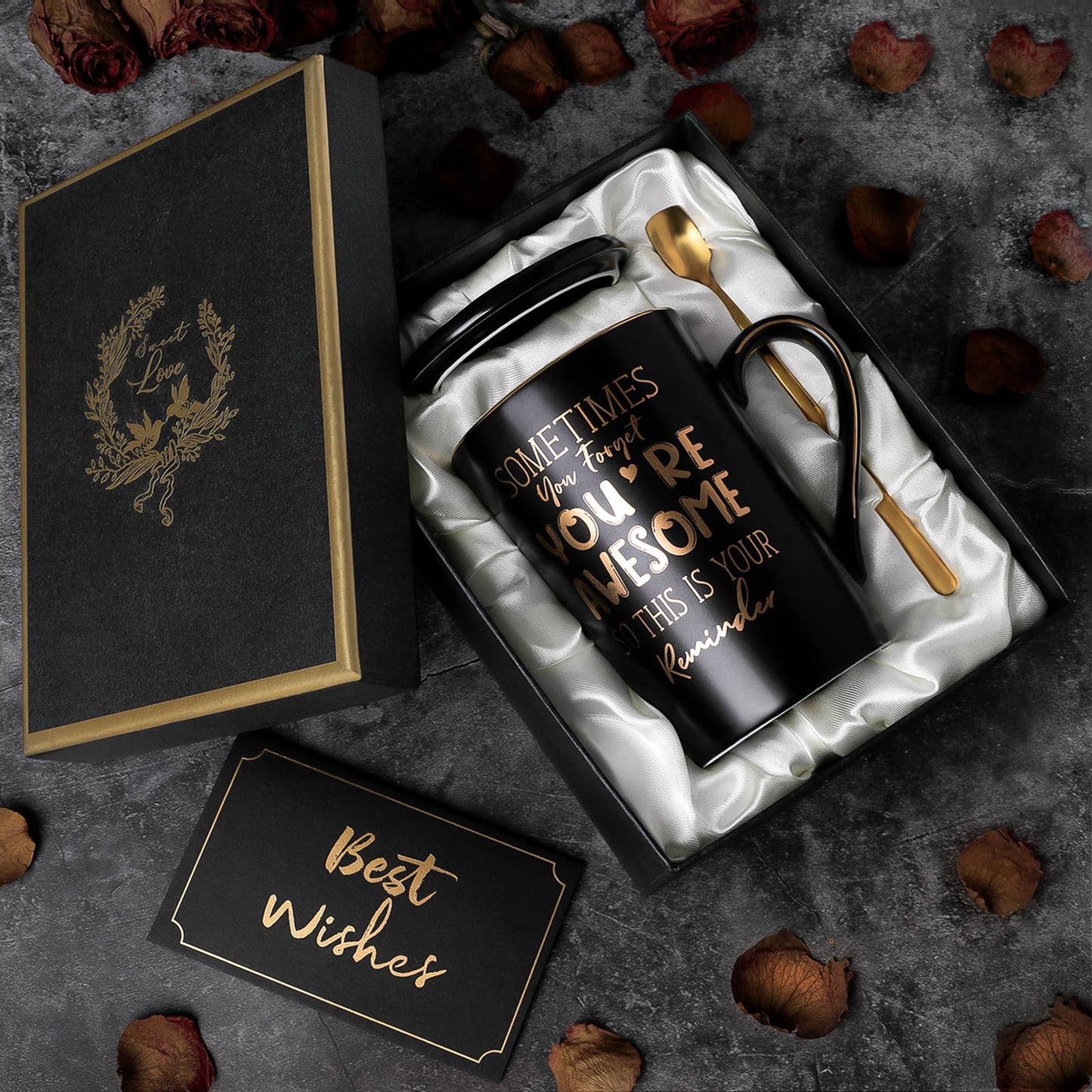 Unique Teacher Appreciation Gifts for Women - Best Teacher Gifts for Teachers, 14oz Pink Marble Ceramic Coffee Mug Printed with Gold, Retirement Birthday Graduation Ideas, End of The Year, Gift Boxed