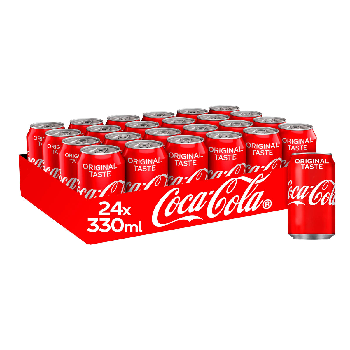 Coca-Cola Original Taste Soft Drink Cans, 24 x 330 mL
