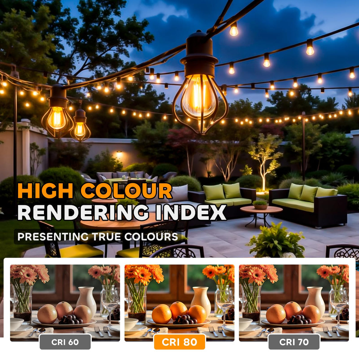 Caldarax Vintage Light Bulb E27 Edison Screw Bulb, 2W LED Filament Equivalent 20 Watt, Antique Style Retro Amber Glass 2200K Warm White, 200LM, AC 220V, Non-dimmable, Golf Ball G45 Bulb, 2 Packs