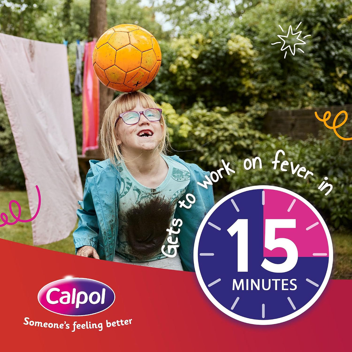 Calpol SixPlus Oral Suspension Paracetamol (1 x 80ml), Sugar-Free Strawberry Flavour Calpol 6 Plus with Paracetamol for Fever & Pain Relief, Suitable for Kids from 6 Years