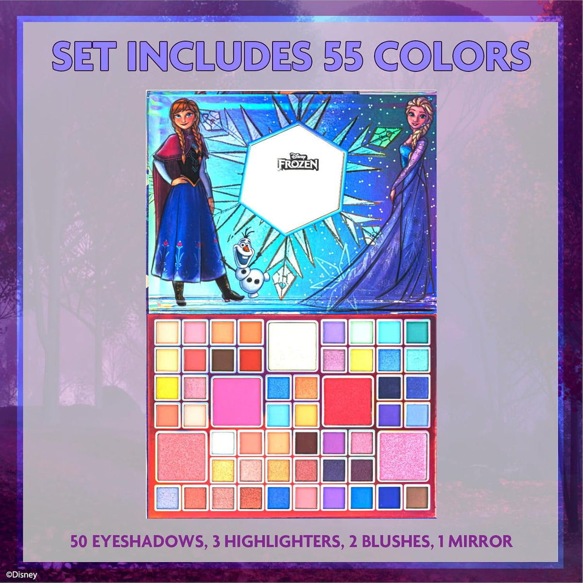 Disney Frozen 55-Well Face Palette, Eyeshadow, Ages 13+