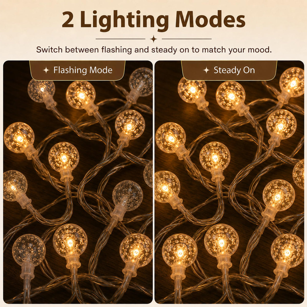 Fulighture Fairy Lights Battery Operated: 5m 16ft 40LED Snowflake