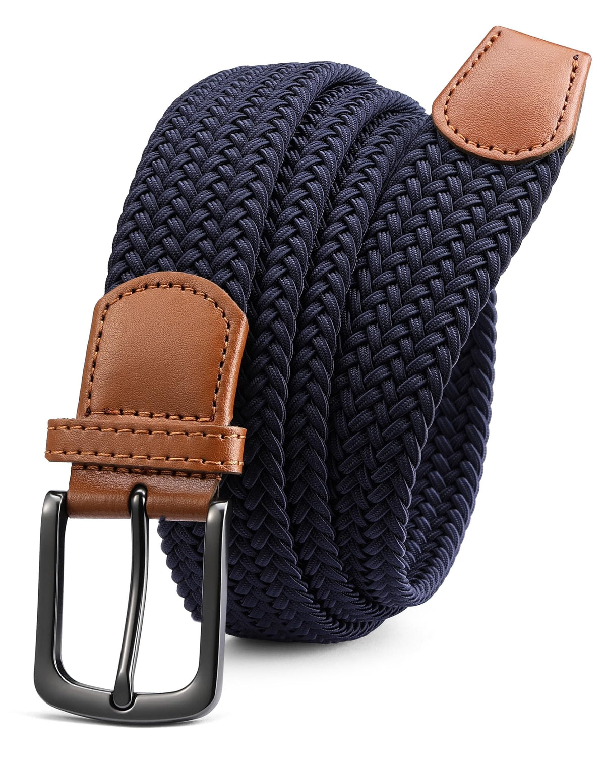 CHAOREN Elastic Belts for Men, Stretch Webbing Belt for Golf & Jeans 1 3/8"