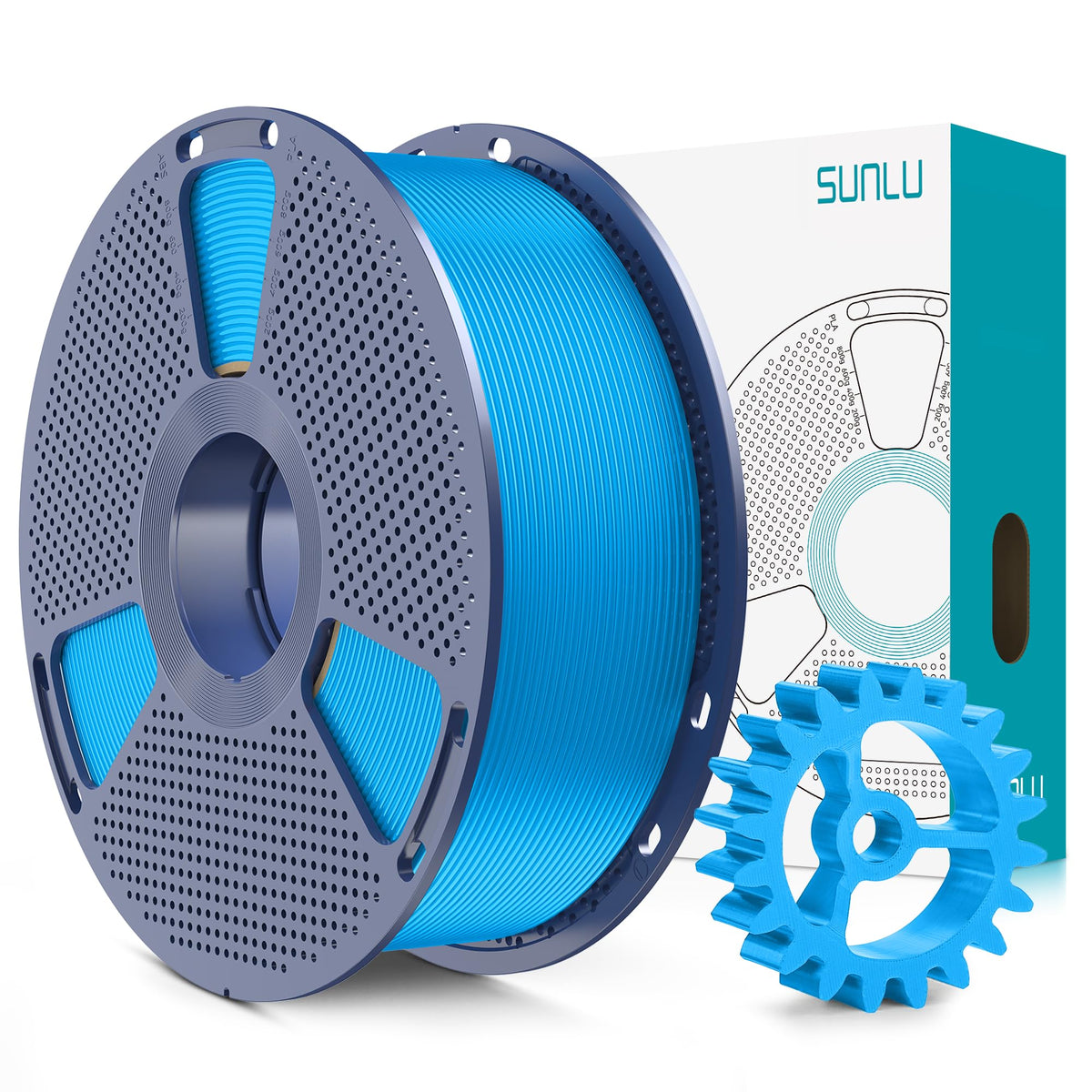 SUNLU Upgrade PLA+2.0 Filament, Next-Gen PLA+ 3D Printer Filament 1.75mm