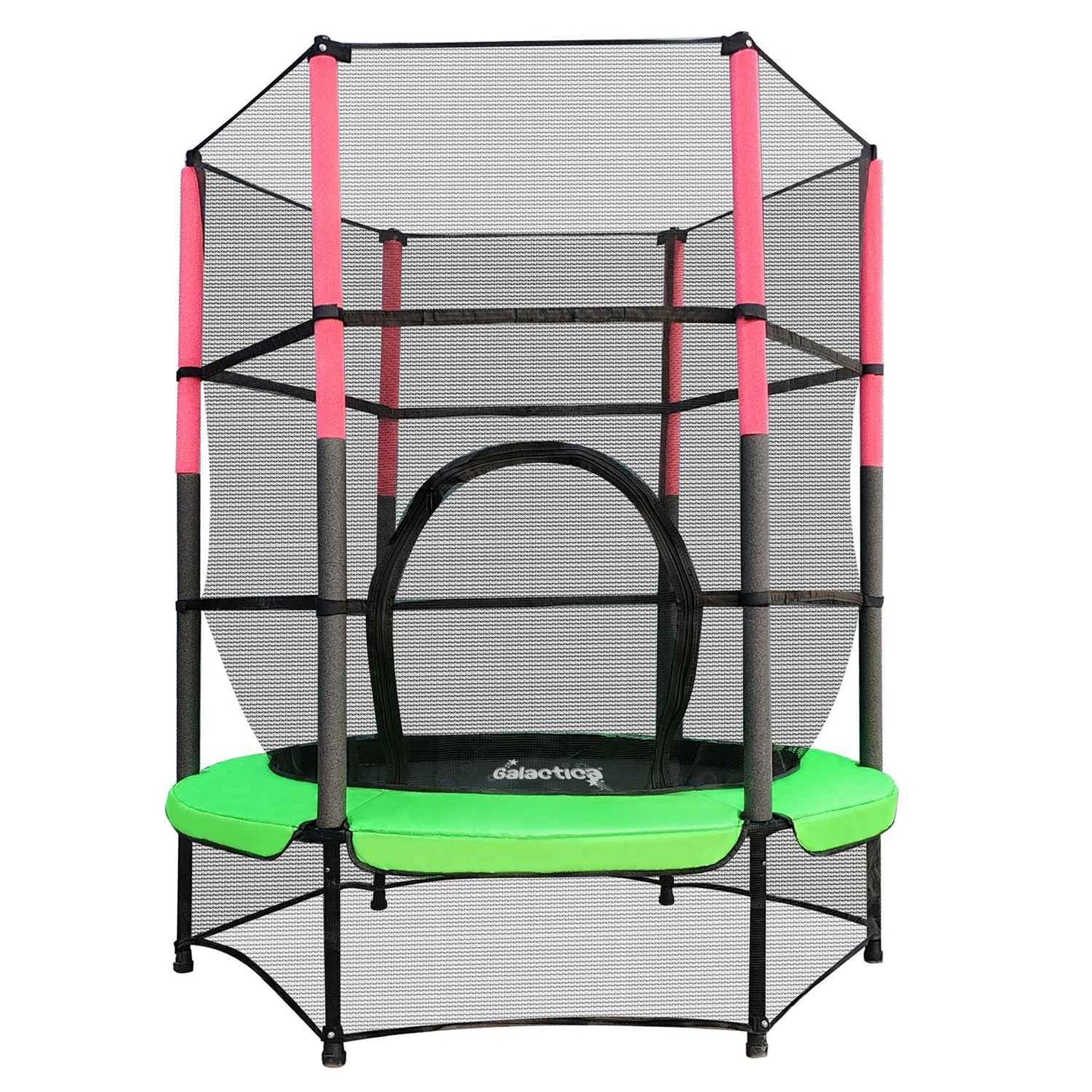 GALACTICA 55" Kids Mini Trampoline with Safety Enclosure Net — Max 25 kg | 4 Colours