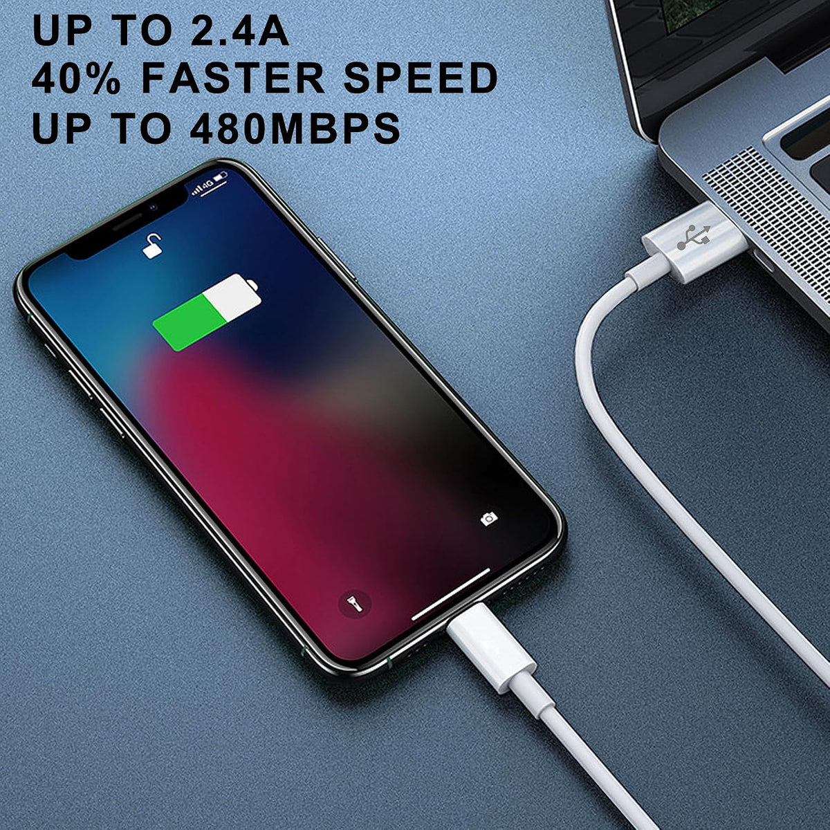iPhone Charger Cable 3 Pack 1.8M [Apple MFi Certified] Long 6 Feet Lightning Cable Fast Charging Cord High Speed Data Sync USB Cable for iPhone 14 13 12 11 Pro Max XR XS Mini 8 7 Plus