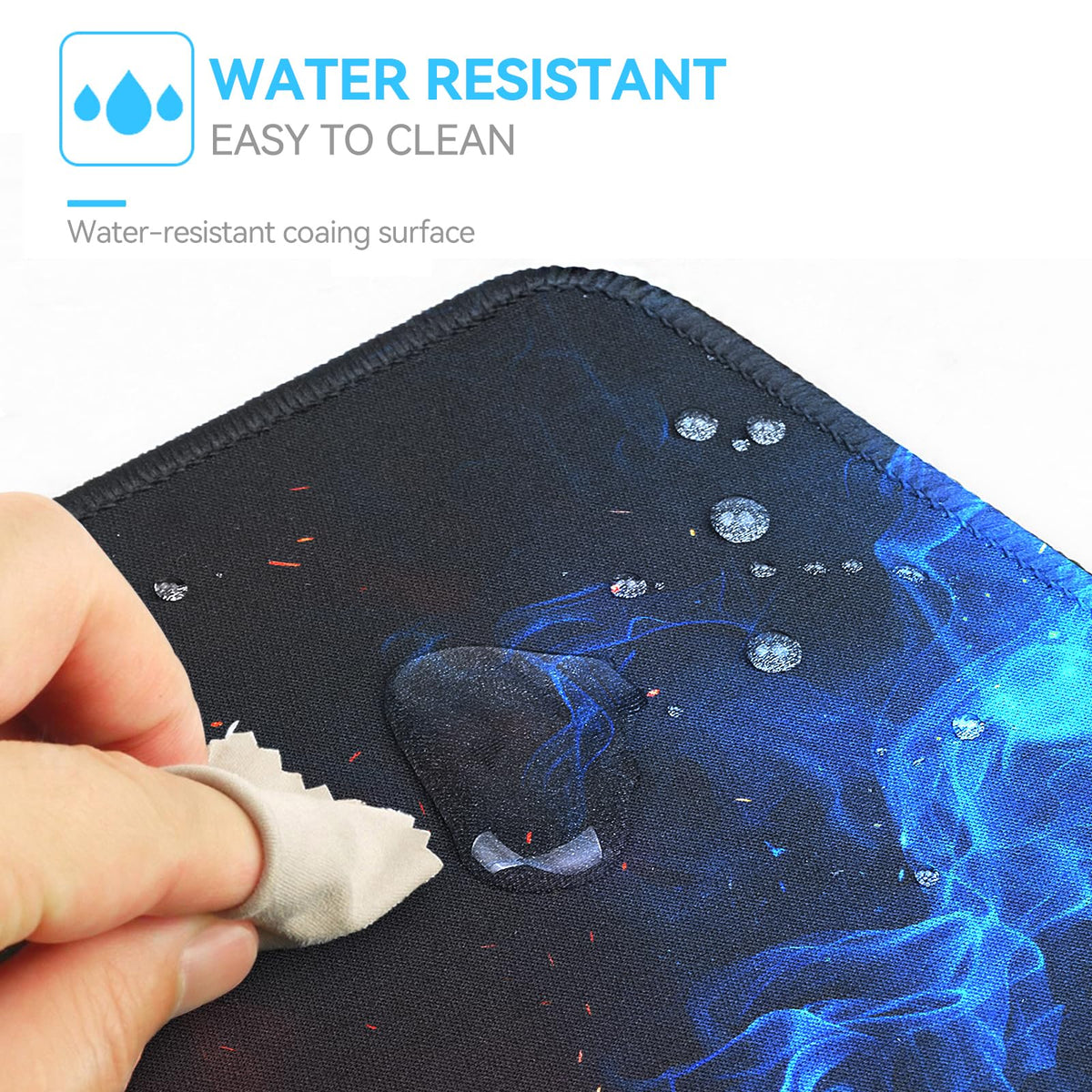 TECKNET Gaming Mouse Mat, 900x400x3mm Large Mouse Pad - Black