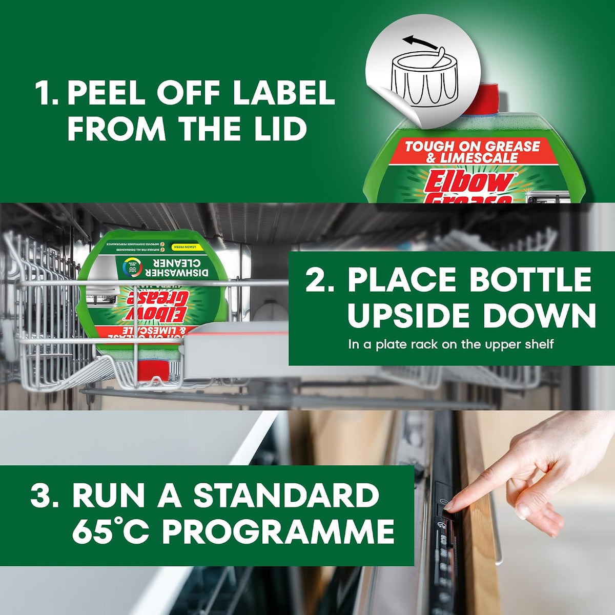 Elbow Grease Ultra Max Dishwasher Cleaner (Lemon, 250ml)