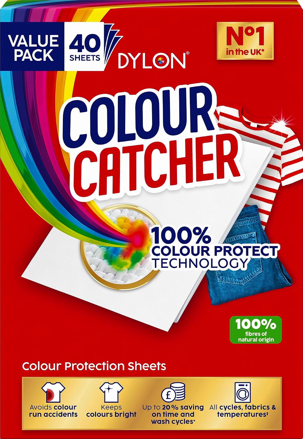 Colour Catcher Complete Action+ Laundry Sheets, Helps to Prevent Colour Run and Protects Brightness – 40 Sheets