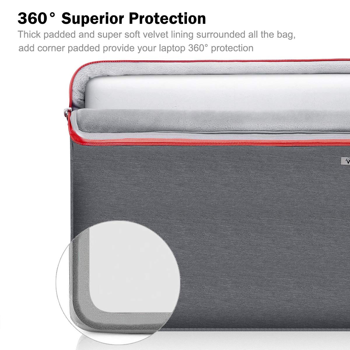 Voova 360° Protective Laptop Sleeve Case 11 11.6 12 inch, Waterproof Computer Cover Bag Compatible with Surface Pro 7 8/Laptop Go 2 3, MacBook Air 11, Chromebook, 12.5" Asus Acer Hp Tablet,Pink