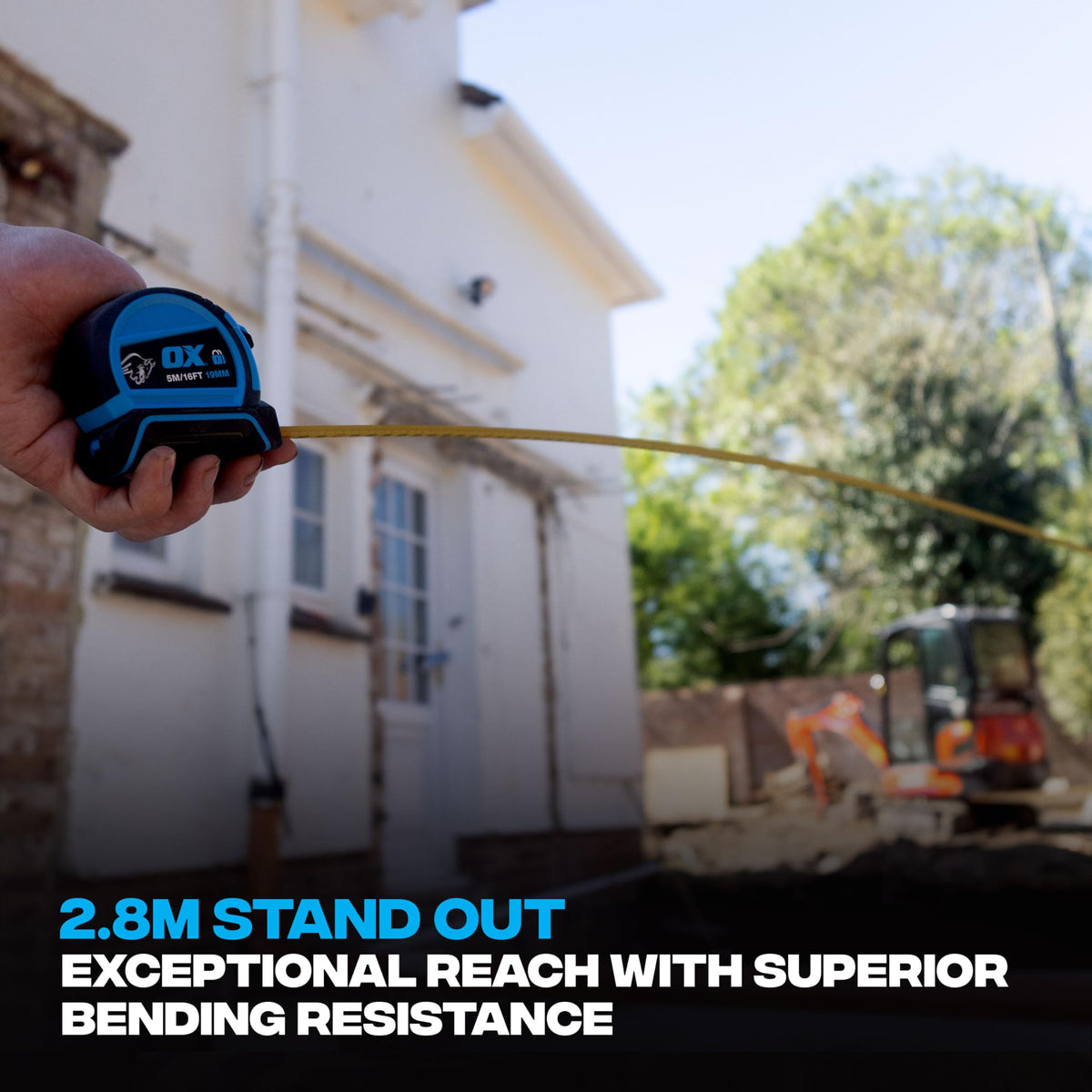 OX Pro Dual Auto Lock Tape Measure Twinpack - 8m, Magnetic End Hook