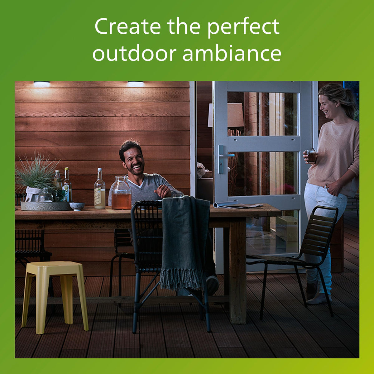 Philips Lois Outdoor Floodlight, White, 10 W