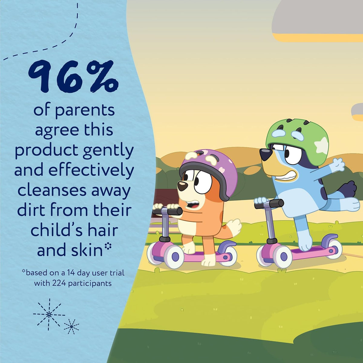 Childs Farm Kids Bluey Hair & Body Wash, Bluey-Berry | Tear-free, Gently Cleanses | Suitable for Dry, Sensitive Skin, 250ml