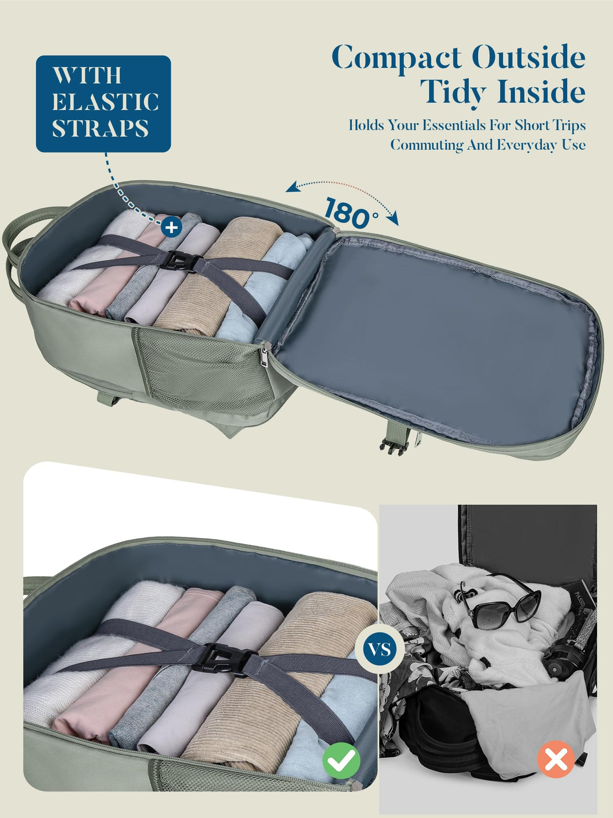 For Ryanair Cabin Bags 40x30x20 Underseat Travel Carry-on School Backpack