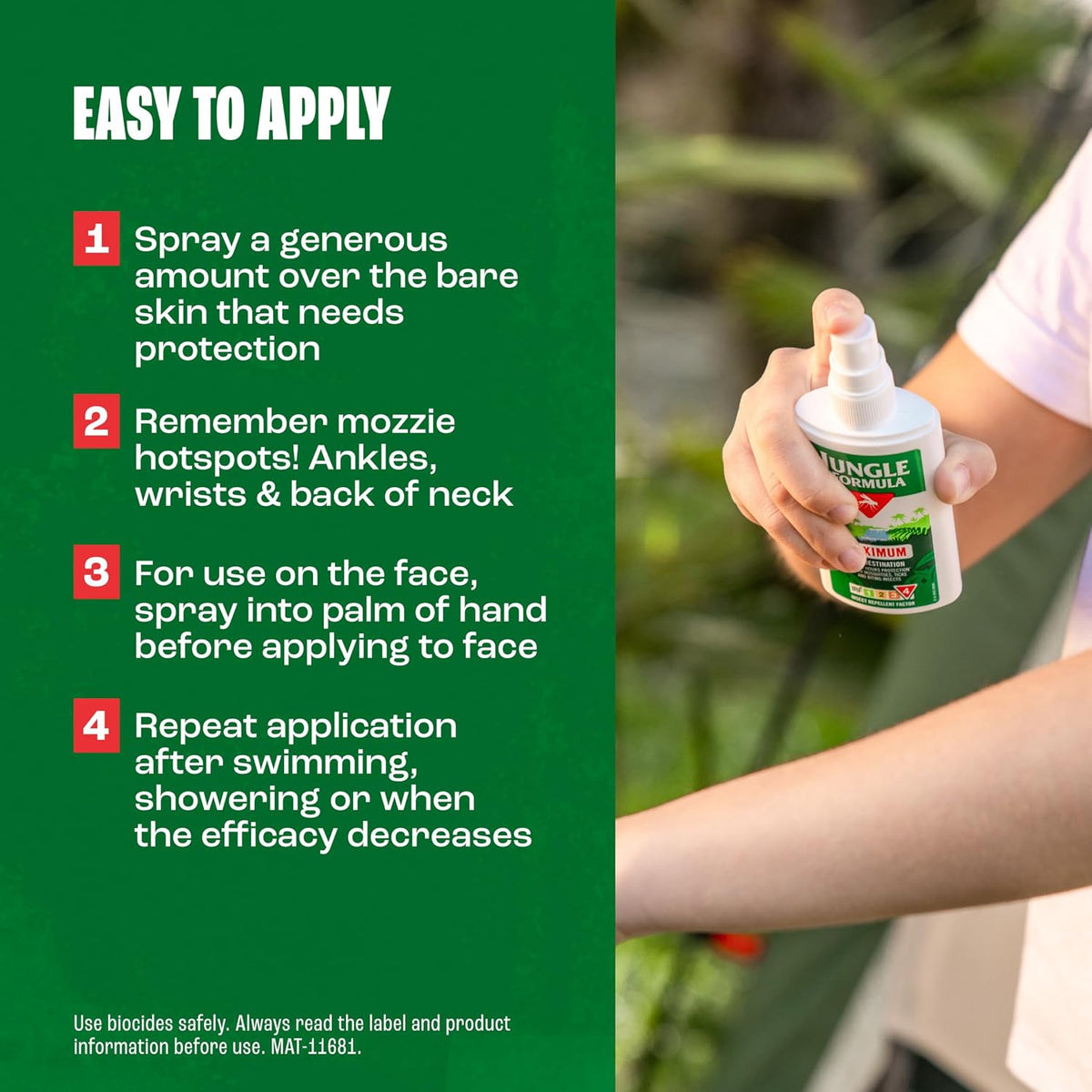 Jungle Formula Maximum 50% DEET Insect Repellent Pump Spray 90ml