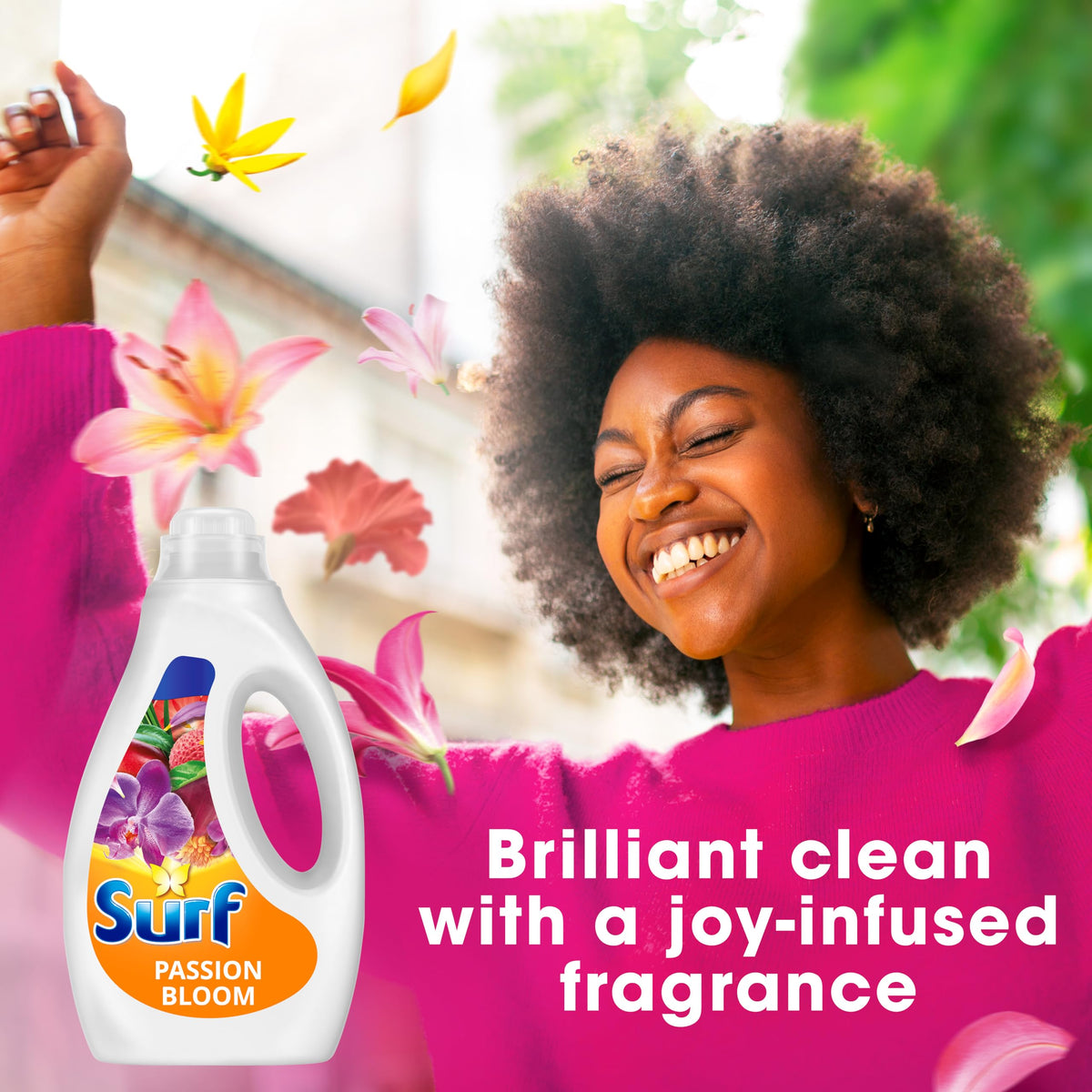 Surf Tropical Lily Concentrated Liquid Laundry Detergent infused with natural essential oils for fresh and clean washing 100 washes