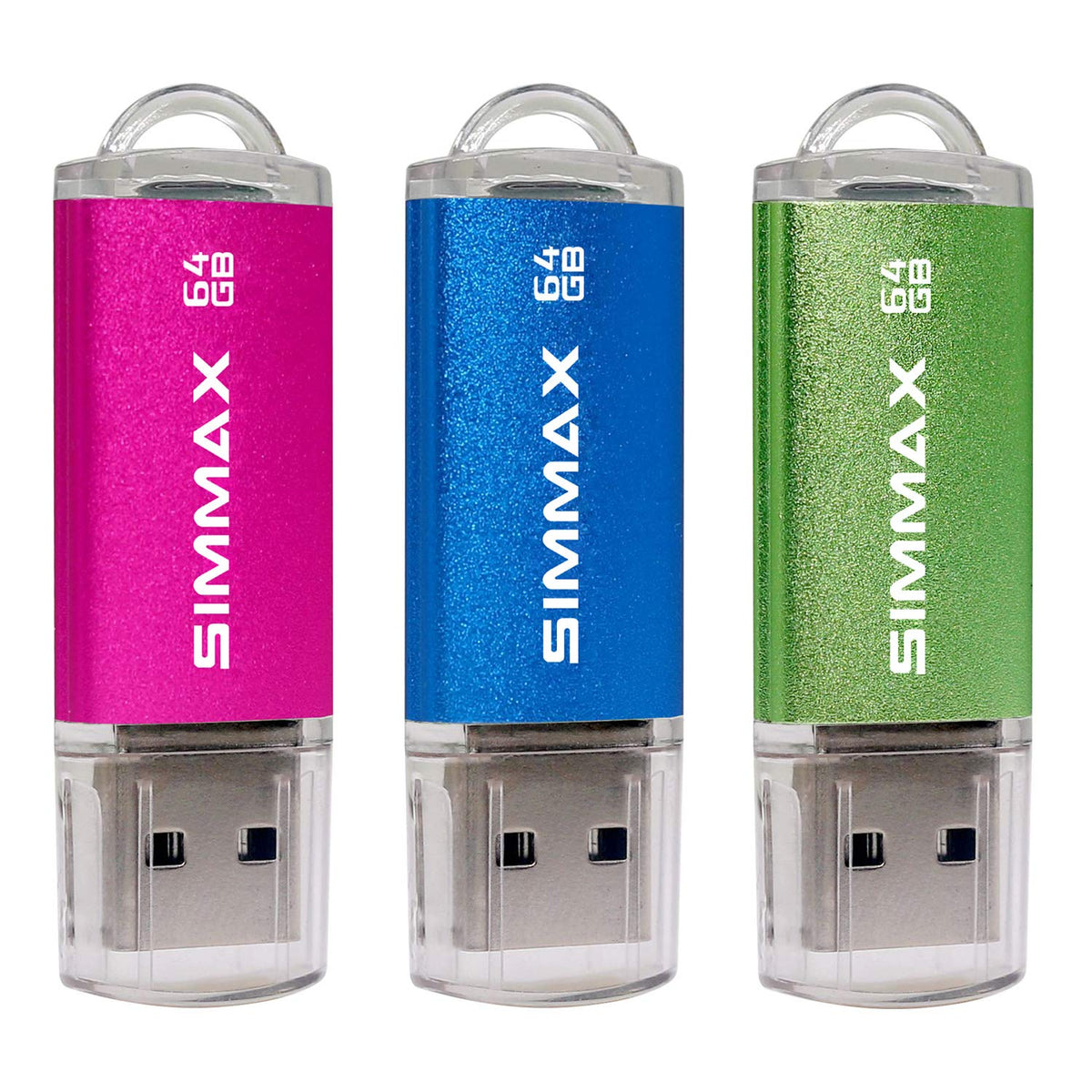 SIMMAX 32GB Memory Stick USB 2.0 Flash Drives Swivel Thumb Drive Pen Drive (32GB Purple)