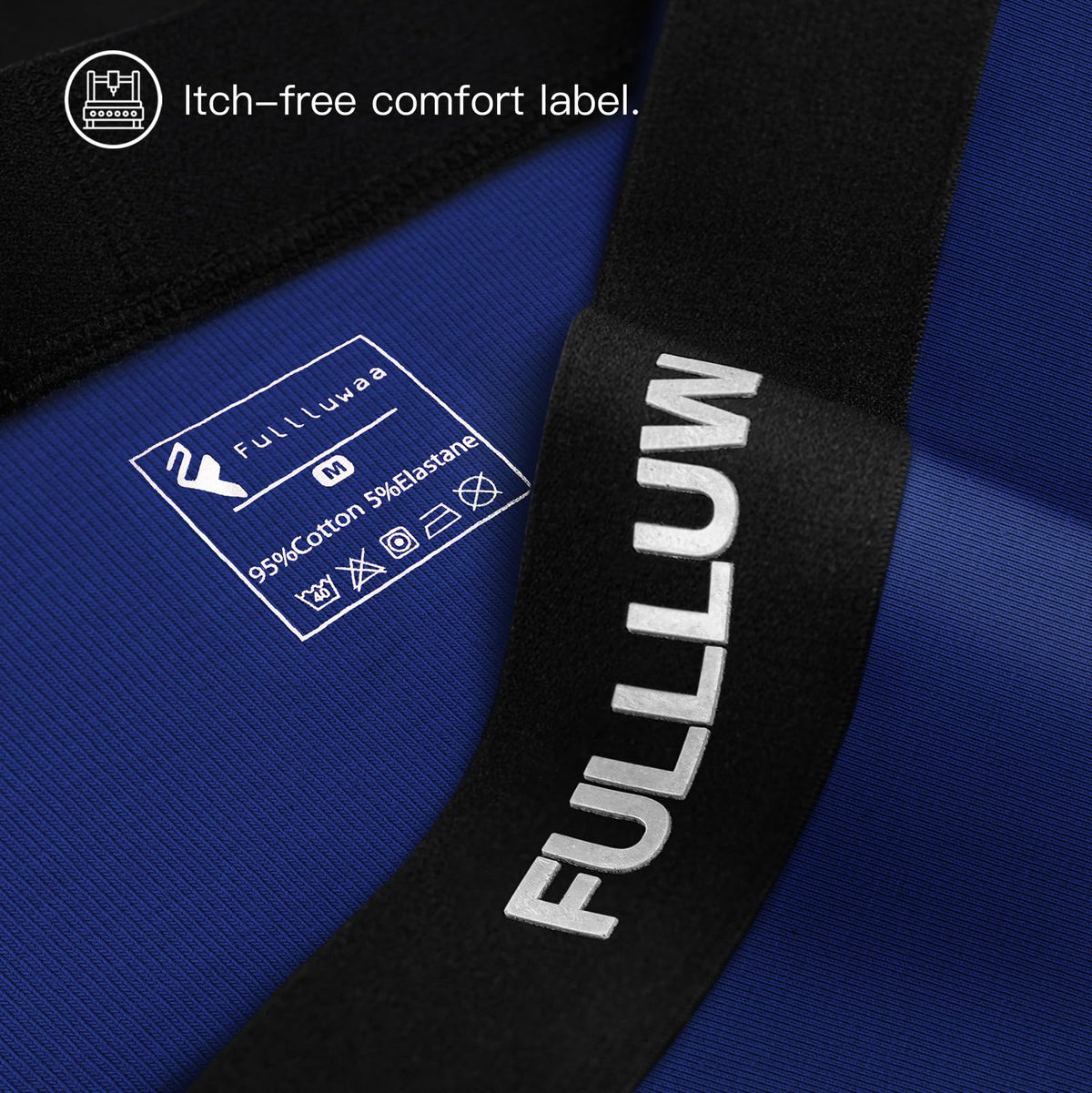 Fullluwaa Mens Boxers Cotton 10 Pack, No Scratch, Breathablee and Soft