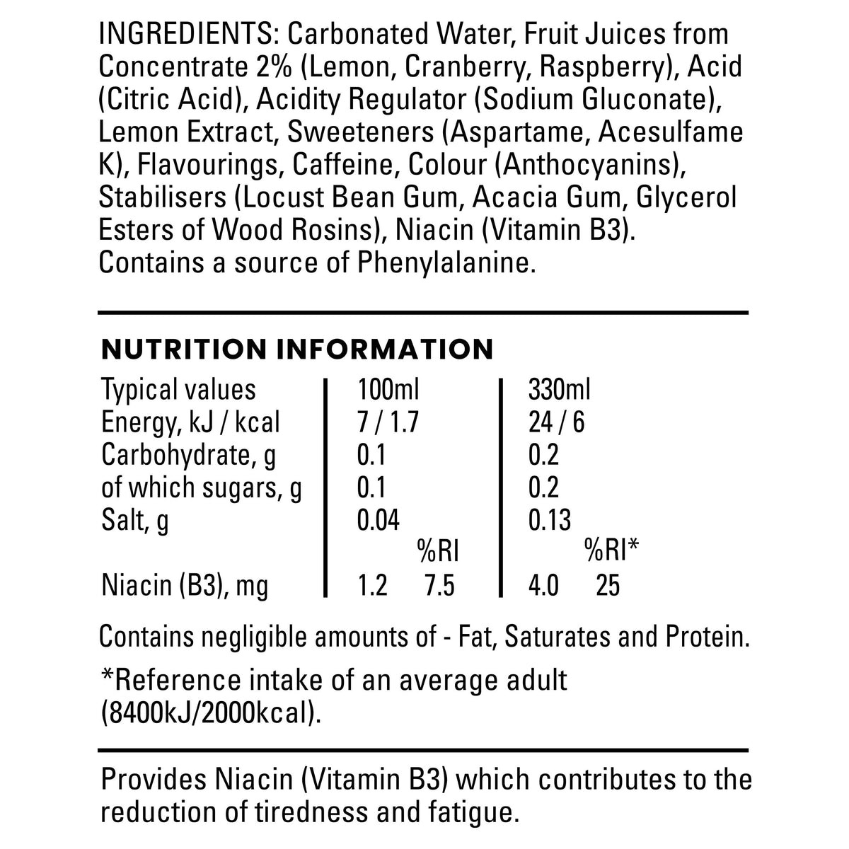 Lucozade Energy Zero Pink Lemonade 380ml (Pack of 4)