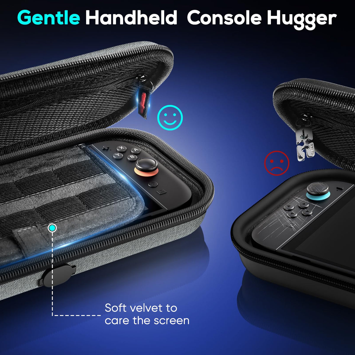 Case for Nintendo Switch 2, Travel Case with Charging Hole and 10 Game Card