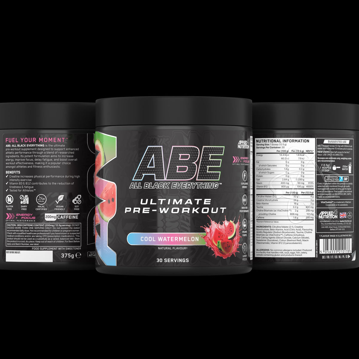 Applied Nutrition ABE Pre Workout Powder Tropical 375g