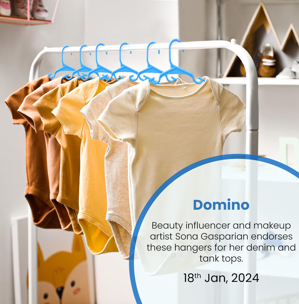 Utopia Home 20pcs Kids Hangers - 28cm Plastic Baby Hangers for Closet - Kids Hanger for Clothes and Baby Hanger for Closet - for Daily Standard Use (Grey)