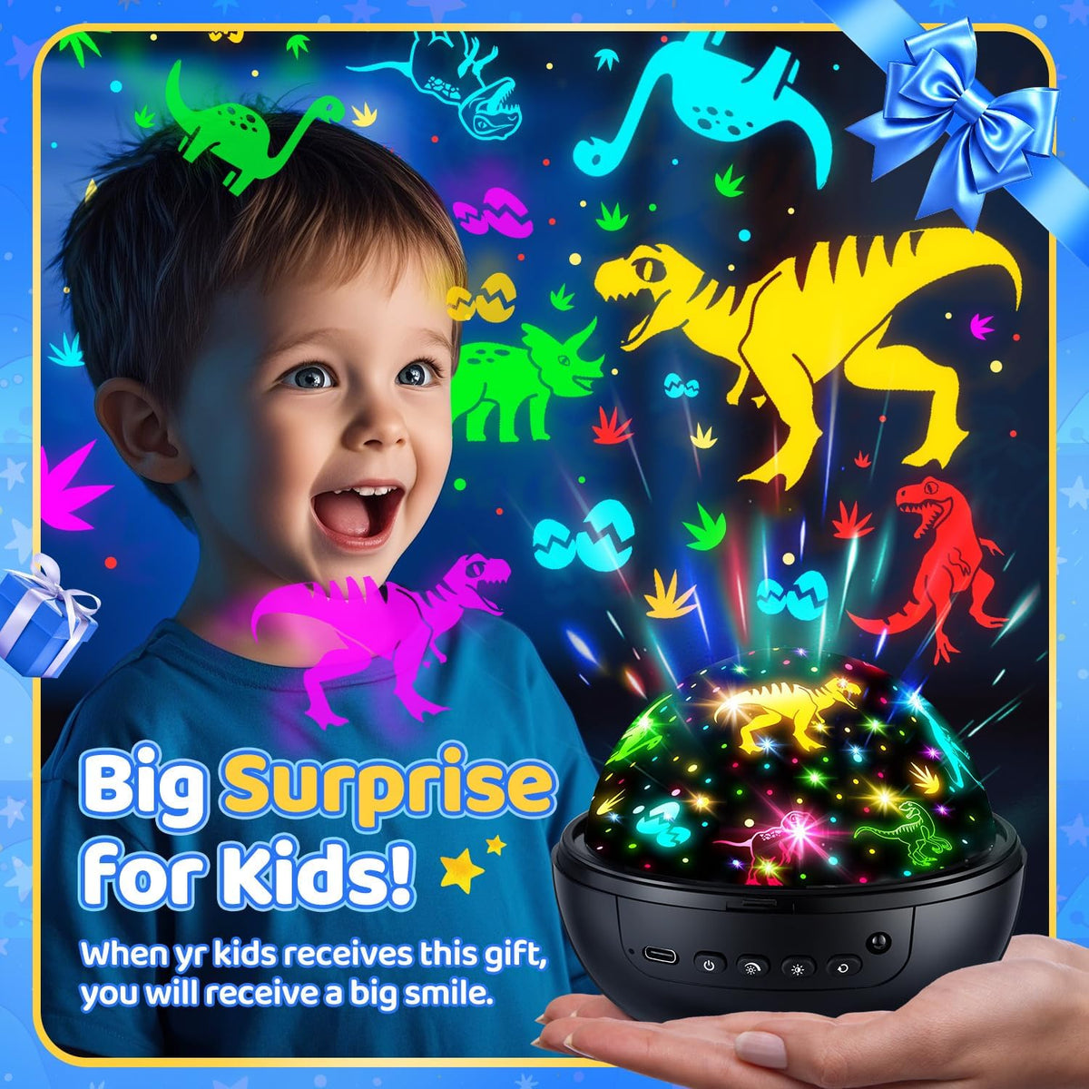 Night Light Projector 93 Lighting Mode,Baby Toys Gift Dimmable+Timer+Remote