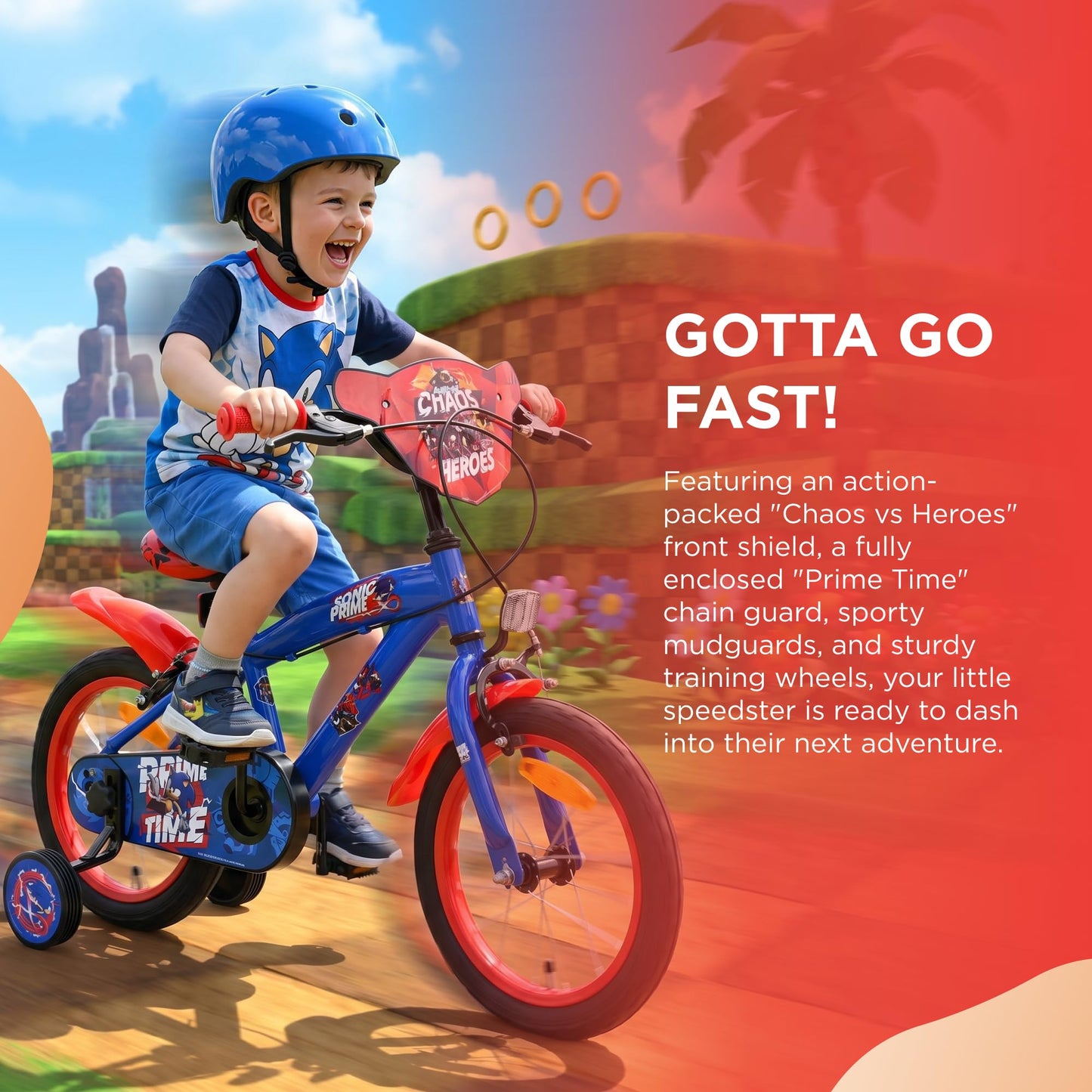 Volare Official Marvel Spider-Man Kids Bike 12" with Stabilisers — Ages 3-4