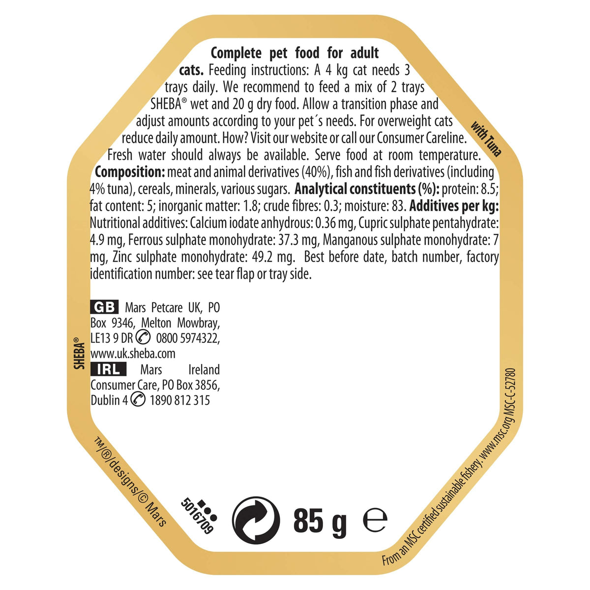SHEBA Sauce Lover Cat Food Trays Mixed Collection 32 x 85 g