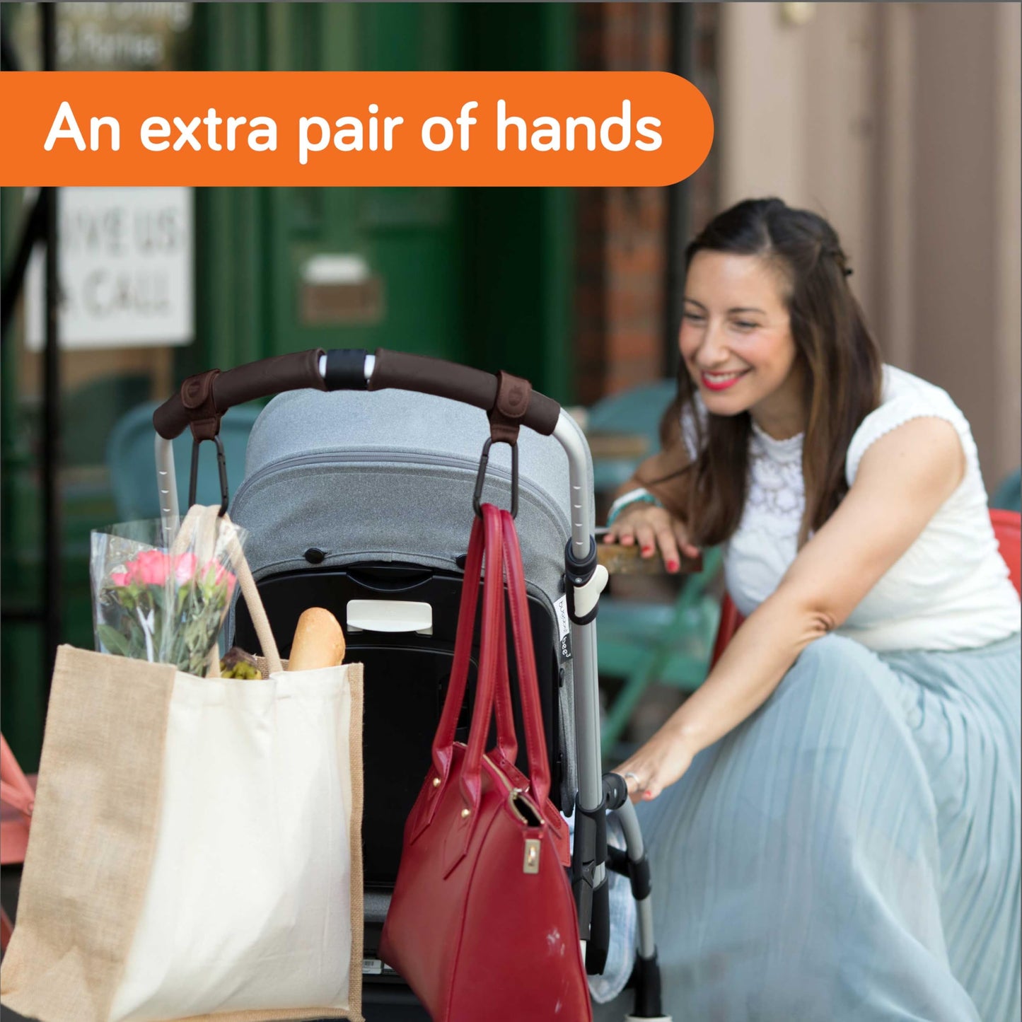 Baby Uma Buggy Clips - 2022 Double-Platinum Winning Pram Clips, Universal Pram Accessories, 5 kg Weight Capacity & Non-Slip, Baby Travel Essentials