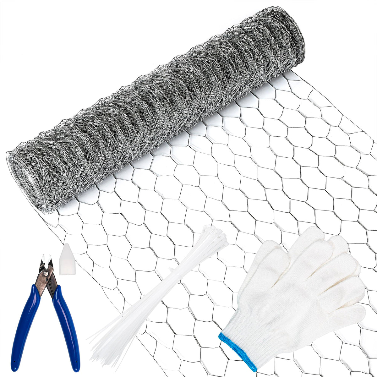 Chicken Wire,16M Wire Mesh Roll,Chicken Wire Mesh for Pet Rabbit Chicken Fencing