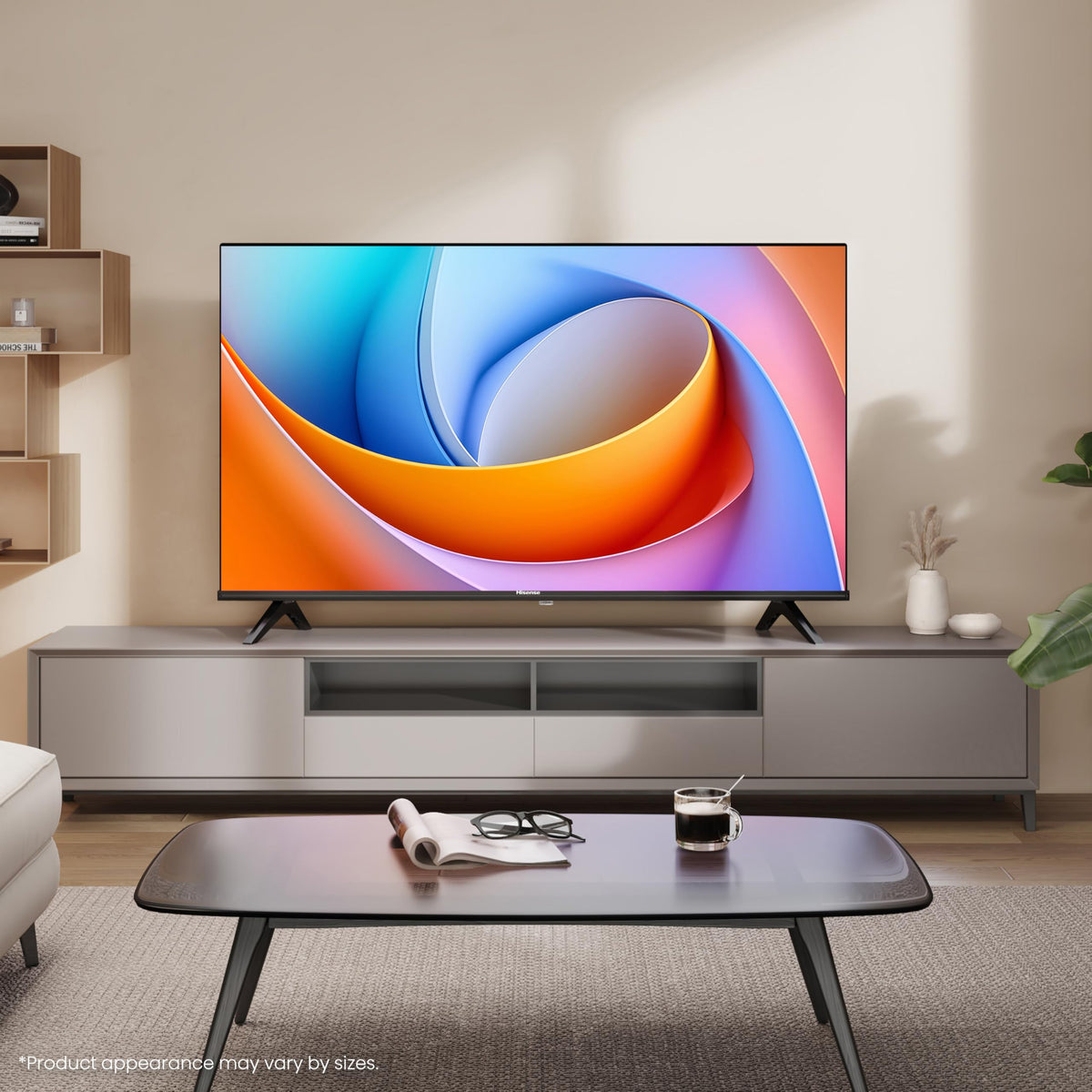 Hisense 40" 40A4QTUK FHD LED TV with Freely - Direct Lit LED, Dolby Audio, Natural Colour Enhancer, Games Mode, Sports Mode, Disney +, YouTube, Netflix