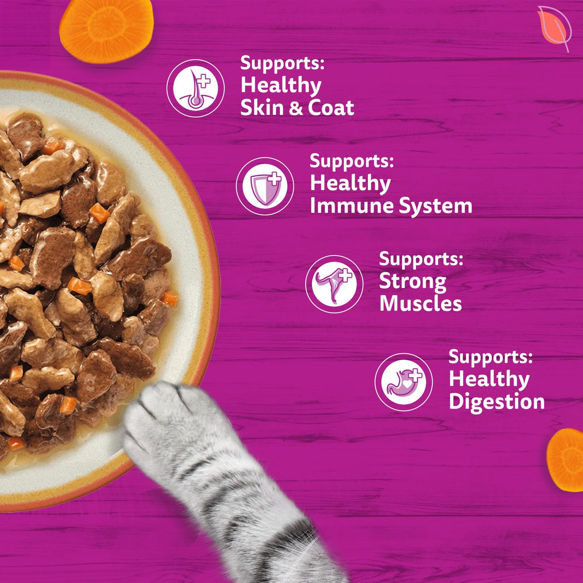 whiskas Tasty Mix 1+Chef´s Choice in Gravy 40x85g Pouches, Adult Cat Food