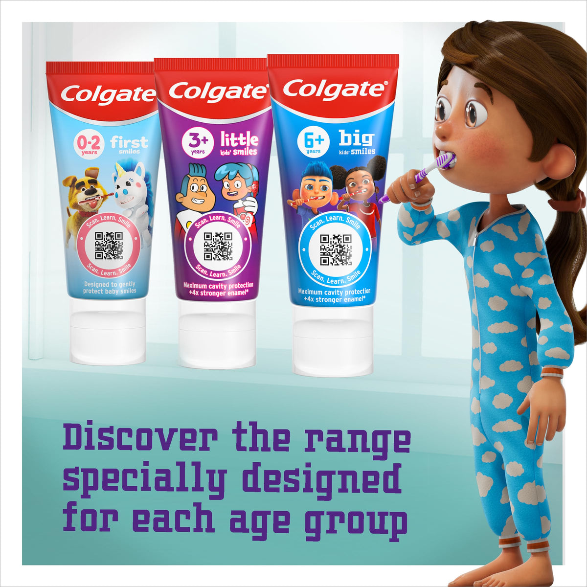 Colgate Total Kids Toothpaste 7-12 Years, 50ml, (Pack of 4)