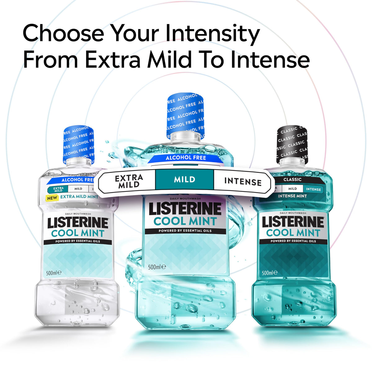 Listerine Cool Mint Mouthwash, 6X 500ml, Blue