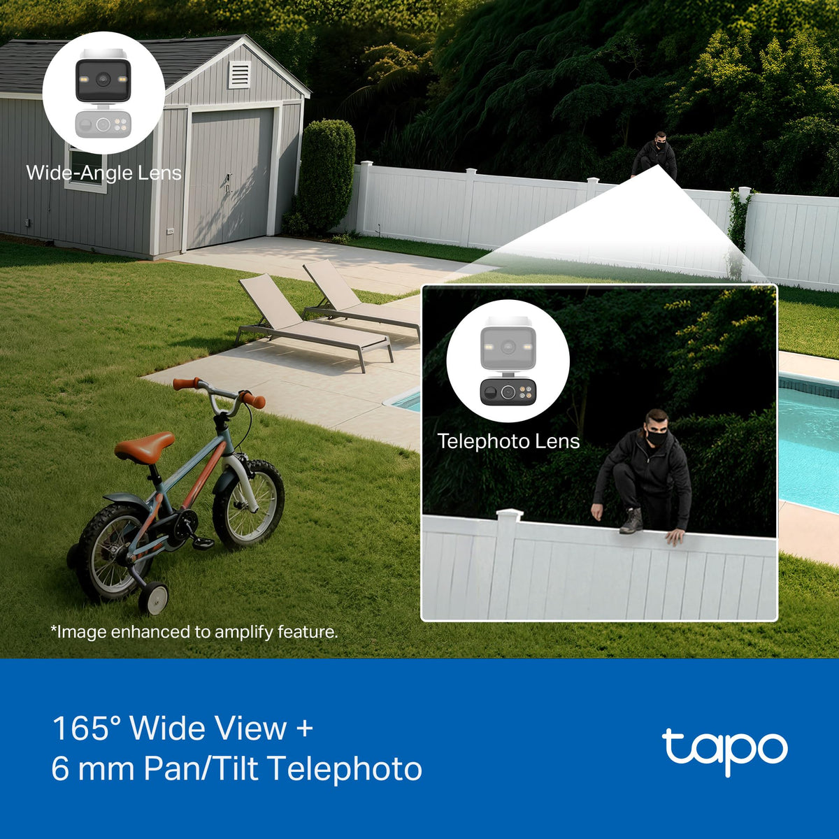Tapo TC90 KIT 2K 3MP Solar Pan/Tilt Outdoor Security Camera Wireless